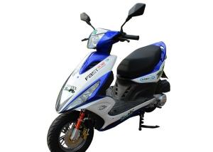 China Alloy Wheel Gas Motor Scooter , Iron Muffler Cool Gas Scooters Lightweight wholesale