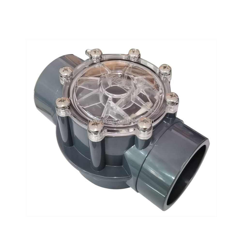 PP Ball Check Valve for High Pressure Well Pump Plumbing Material 1/2"-4" Grey Color