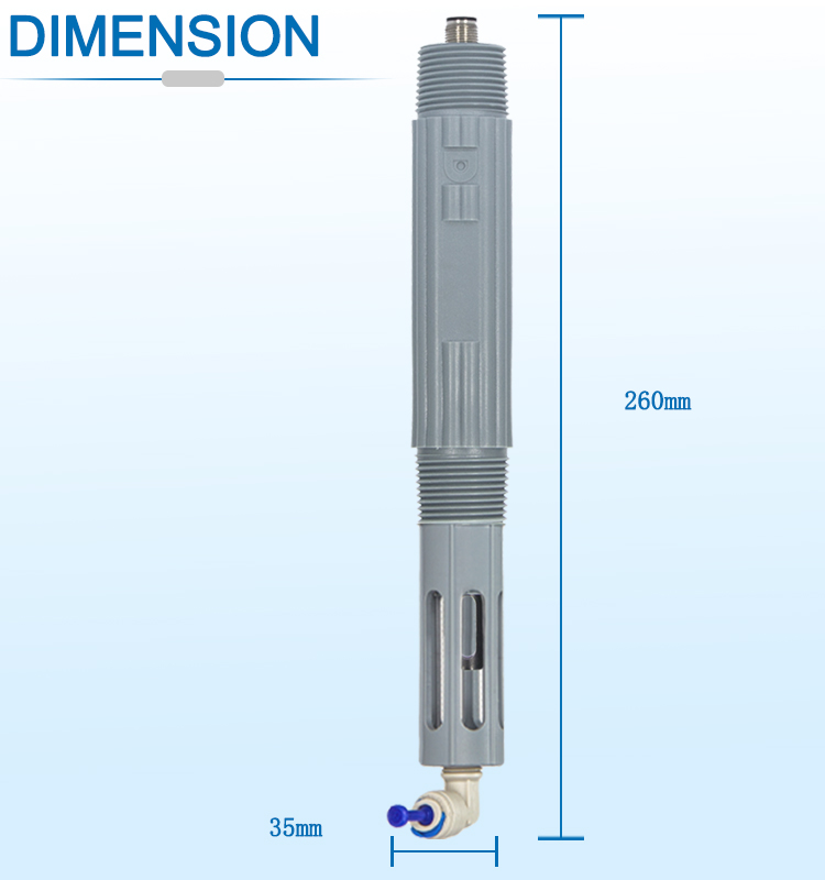 0~200mS/Cm 4-Pole Conductivity Electrode With Cleaning Interface For Pure Water