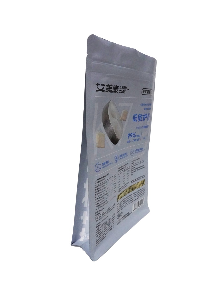 Moisture Proof Foil Printing Laminated Food Packaging Pet Frozen/Dry Bag With Zipper Seal