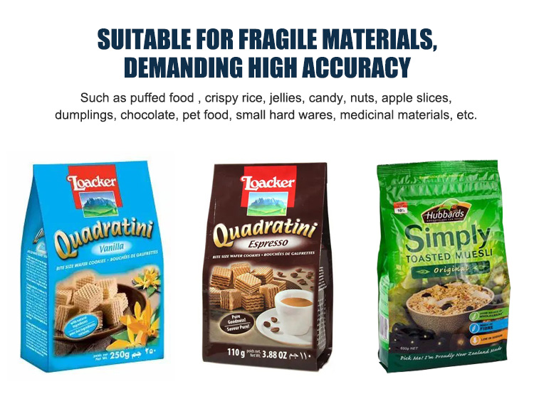 High Accuracy Vertical Form-Fill Auto Bags Pouch Seal Machine For Food Packing
