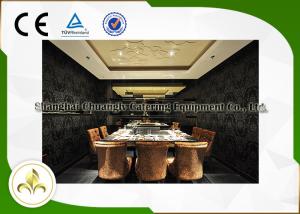China Stainless Steel 304 Teppanyaki Grill Table , Japanese Restaurant Grill At Table wholesale