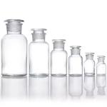 60ml 250ml 500ml Round Clear Wide Mouth Reagent Glass Bottle With Lids
