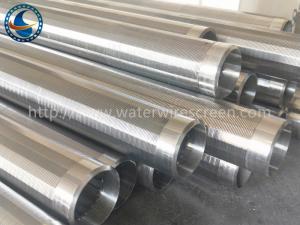 China Ss304 Continuous Slot Wire Wrapped Screen For Geothermal Wells wholesale