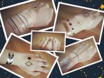 Metallic temporary tattoo, Custom temporary tattoo, fake tattoo