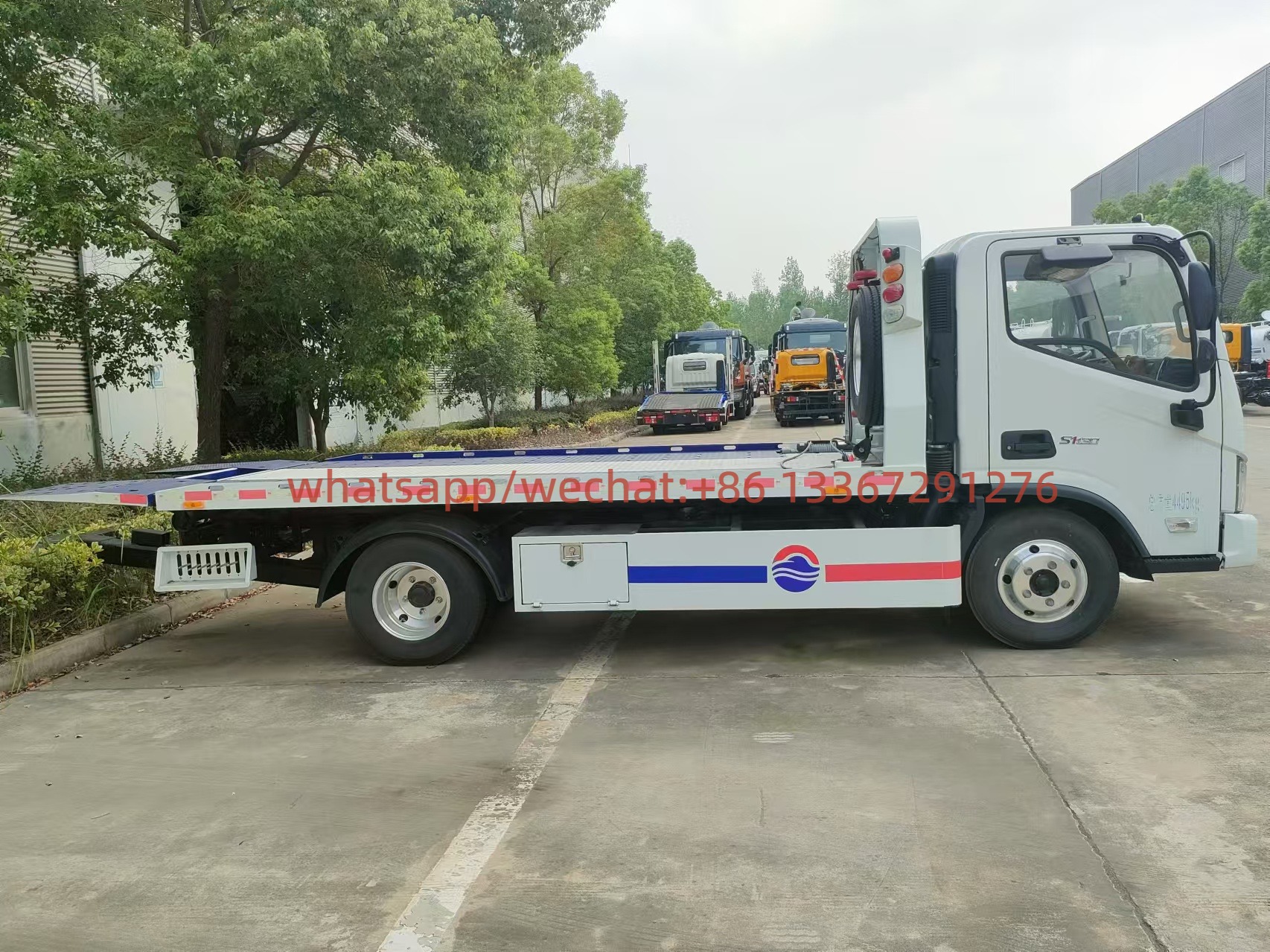 China Factory Supply Customized Foton Aumark Road Rescue Recovery Truck Small Mini Light Duty Flatbed Platform Tow Wrecker Truck