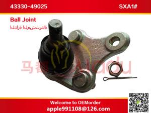 China Lower Suspension Arm Ball Joint OEM 43330-49025 For Japanese Car wholesale