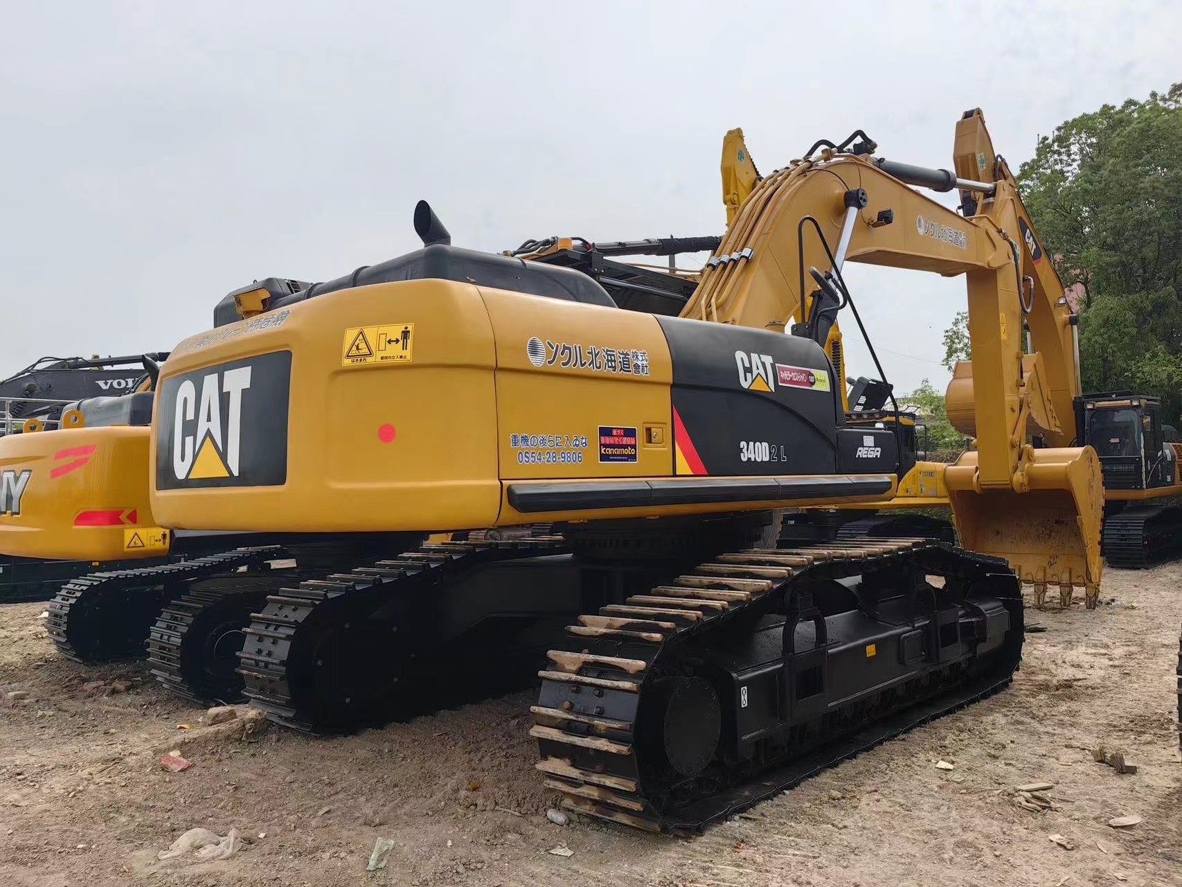 340d2l 20300kg Used CAT Excavators Caterpillar Digger Earth Moving Equipment