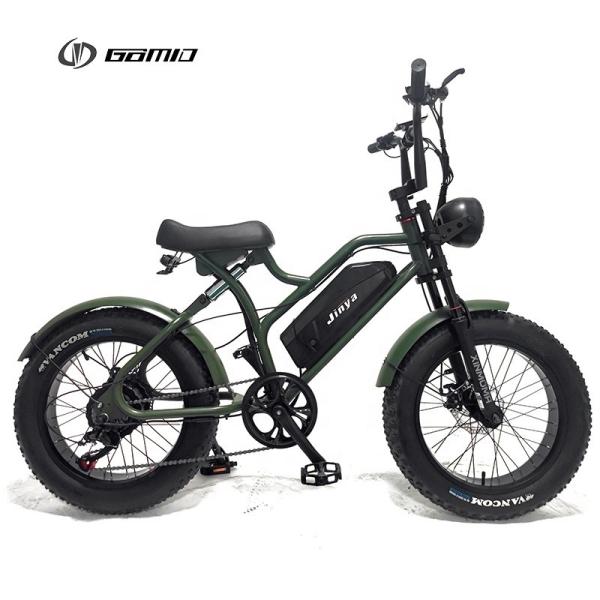 31-60km Electric Bicycle Full Suspension Retro Vintage E-Bikes With 500w 48v Fat