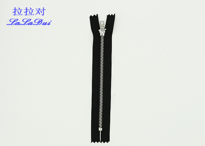 Close End Two Way Open Ended Zip , Garments / Pants Crotch Black Metal Zipper