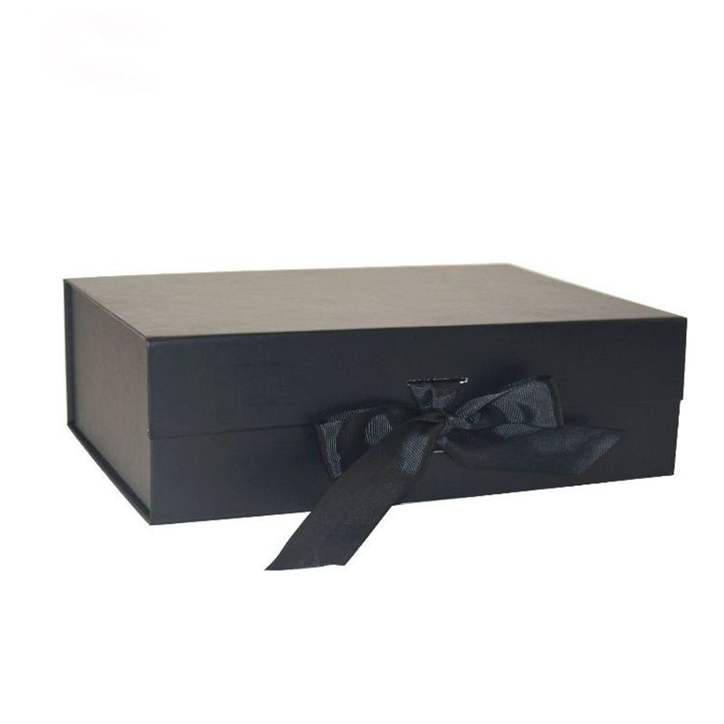 Cheap Foldable Custom Logo Storage Display Gift Box with Ribbon for Make up Cosmetics Shirts Shoes Packaging