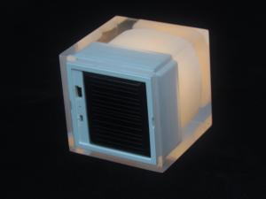 China Solar powered cube light, solar crystal candle, fashionable shape wholesale