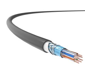 China Outdoor Tactical Cat6 Cable Bare Copper TPU Jacket 23AWG wholesale