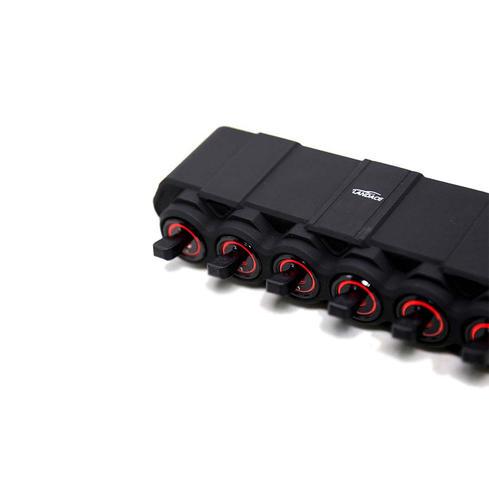 Universal Car and Ship Control Box with 6 Gang Switch Panel and Voltage Monitoring