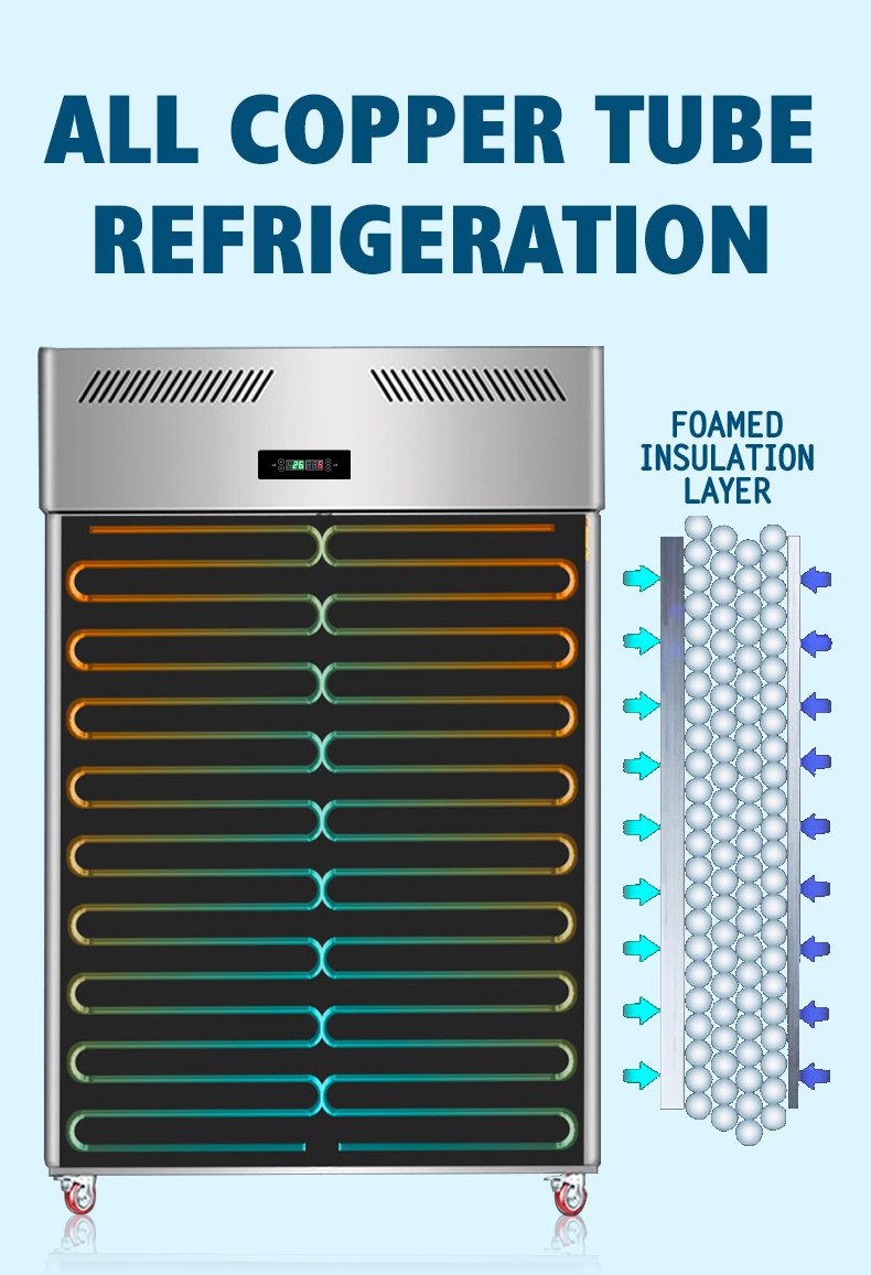 4 Doors Commercial Upright Refrigerator 1000L Single Double Temperature
