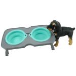 Elevated Personalised Double Dog Bowls Dish 4l 5l Cute Cat Feeding Bowls