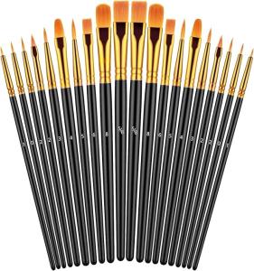 China Acrylic Oil Watercolor Paint Brushes Set UV Resistant For Body Face Rock Canvas wholesale