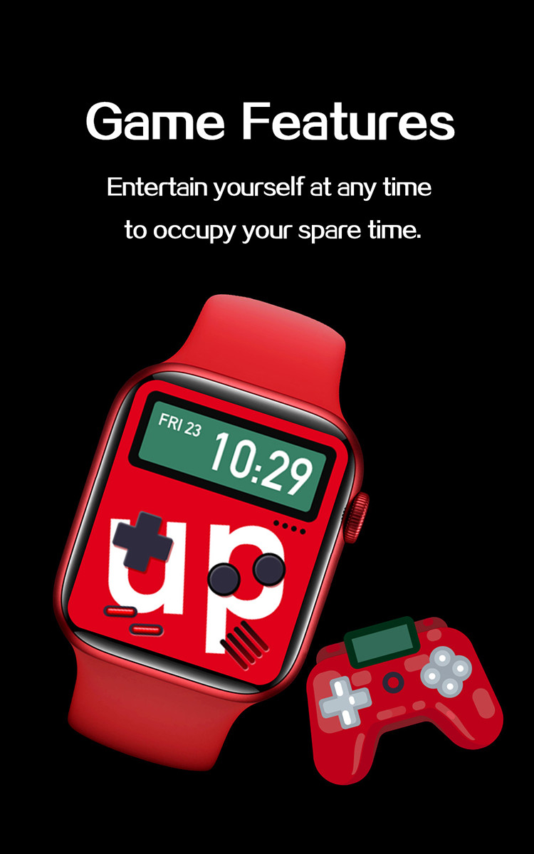 Sleep Monitoring 1.75 Inch T500 Smart Watch 200MAH 3D UI