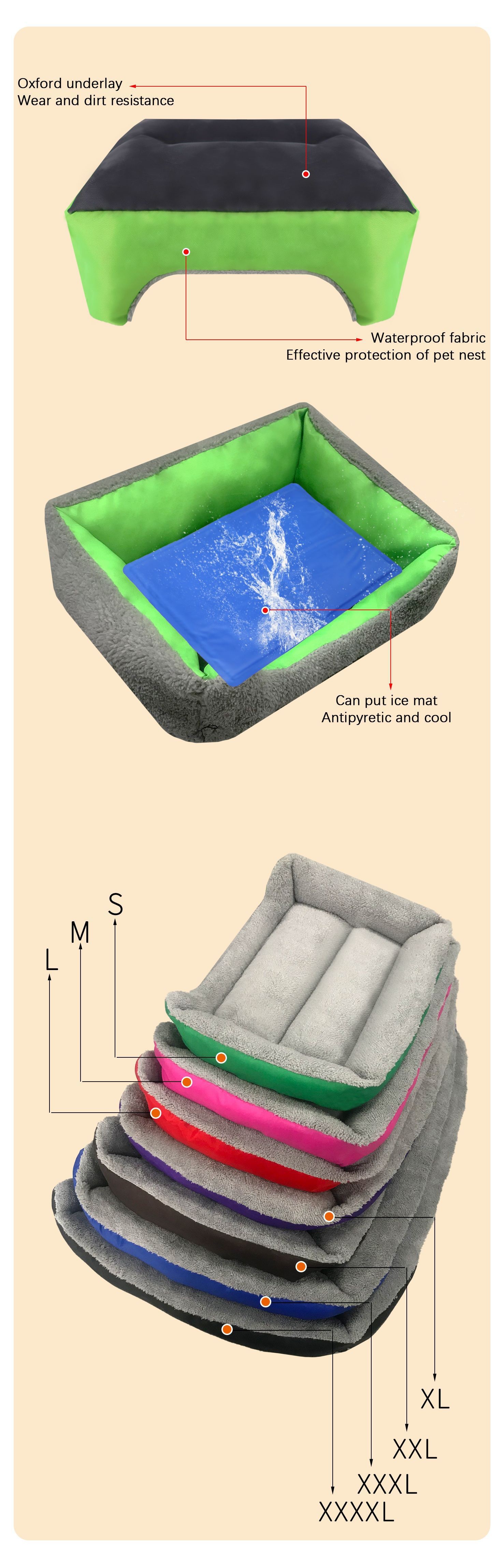 Amazon Top Seller Plush Dual Use Double Luxury Dog Bed Sofas Cama Para Perros Calming Dog Bed