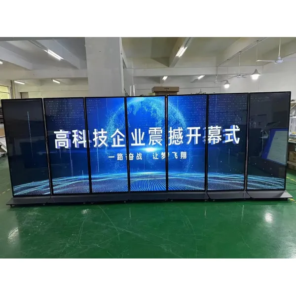 69.3inch Indoor Ultra-Thin LCD Free Standing Full Screen Digital Signage