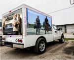 P4mm Trailer Mounted Led Screen , 256*128MM Movable Led Display