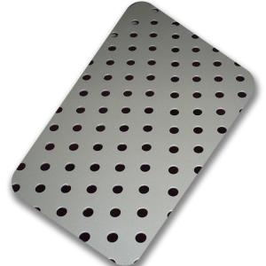 China 304 0.5mm 0.7mm 0.8mm Perforated Stainless Steel Sheet Wall Covering wholesale