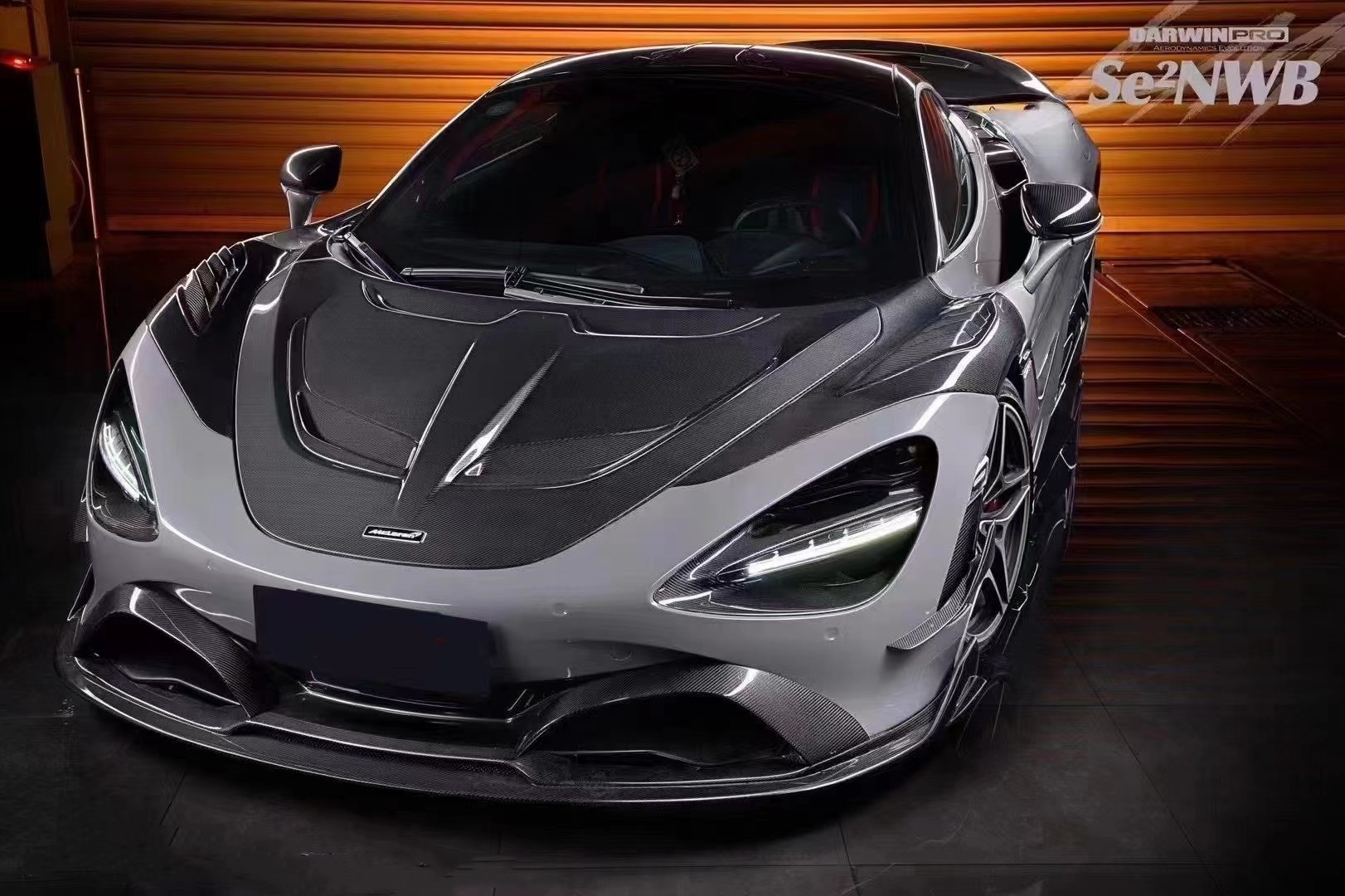 720s Mclaren Body Kit Blacksail Style Front Bumper Spoiler Lip Hood Fender