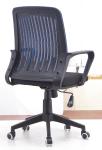 Classic Fabric Covered Desk Chairs , Economic Rolling Conference Chairs