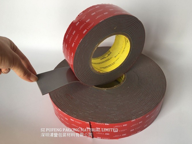 Pressure Sensitive 2.3mm 4991 Double Sided PE Foam Tape Self Adhesive