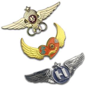China Custom Metal Badges Soft Hard Enamel Magnetic Name Badge Lapel Pins wholesale