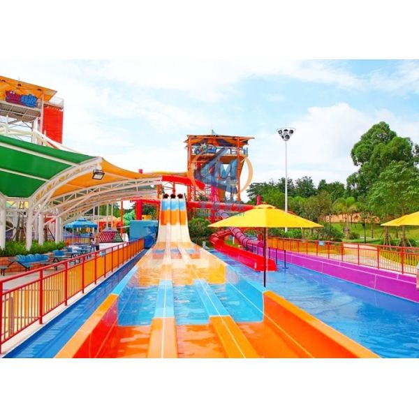 Adults High Speed Water Slide Aqua Park Equipment 400-700cbm/Hour Water Flow For Outdoor Use