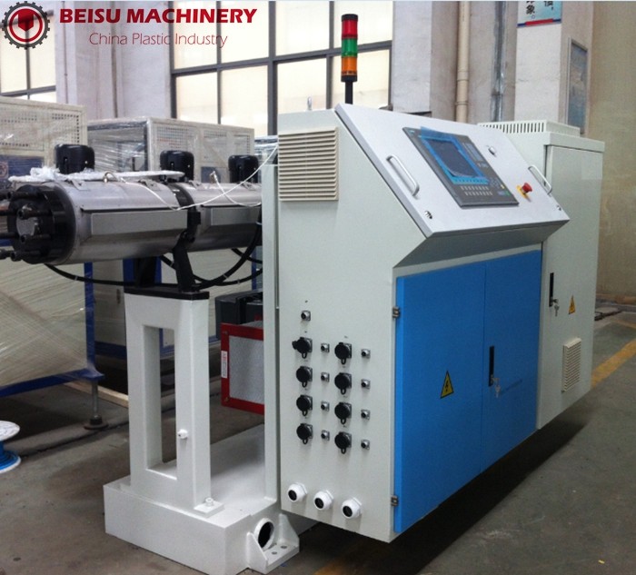 Safe Operation PC Pipe Extruder Machine ABB Inverter Type Large Bearing Capacity