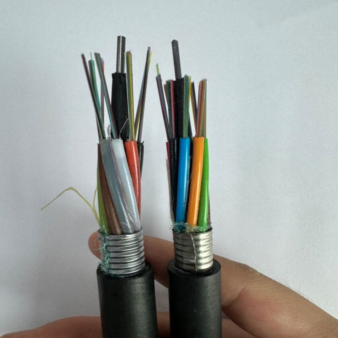 PSP Flexibility 24Cores Outdoor GYTS G652D Fiber Optic Cable For Aerial