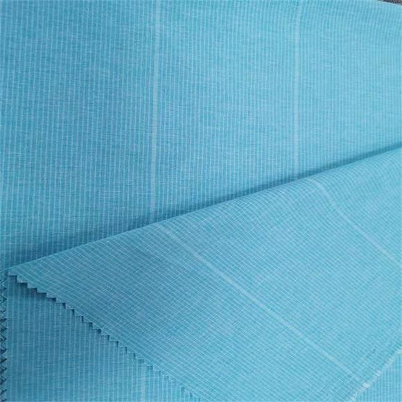 Stripe Cationic Knit Polyester Spandex Fabric 170gsm Poly Woven