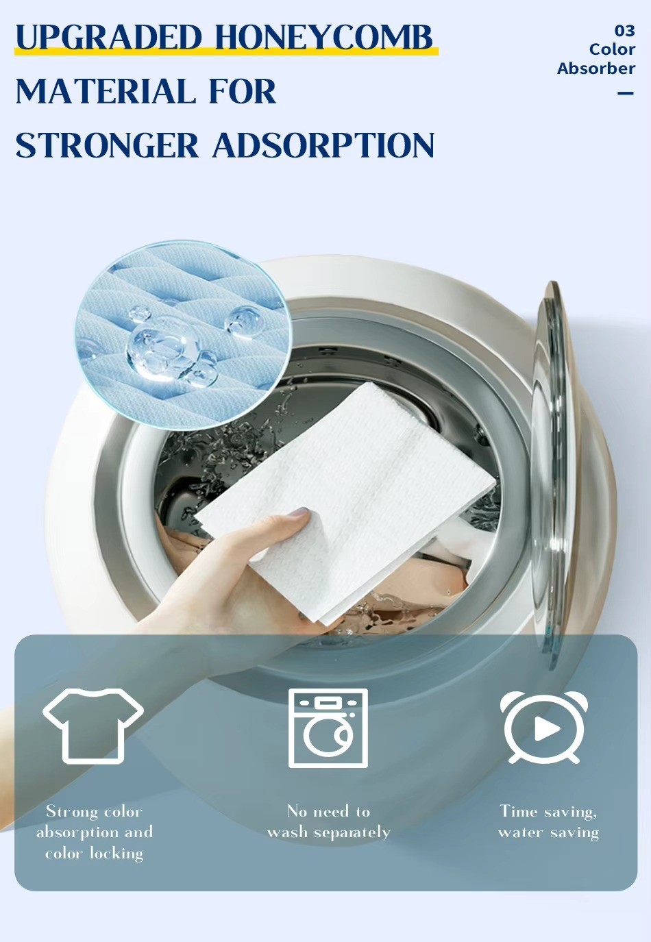 Clothes Color Grabber Laundry Sheets Customized With Long Lasting Scent