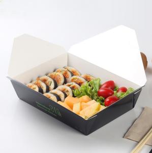 China Wholesale stacking 400g craft paper boxes take away food container with window wholesale