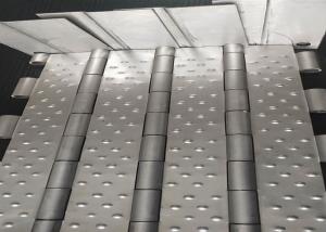 China Food Processing Oven 0.8mm SS201 Plate Conveyor Belt wholesale