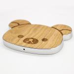 10W Wooden Wireless Charger Cellphone Usage in Cartoon / Custom Shape
