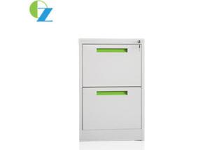 China Two Drawers Vertical Steel Filing Cabinets , Metal File Storage Cabinets wholesale