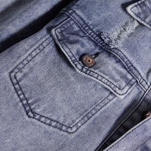 China Best clothing manufacturers in China Breathable Oversize Light Blue Jeans Jacket Single Button wholesale