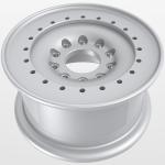 10Jx20inch Black Silver Super Duty Military Wheel Rim / 5500LBS Load Rating