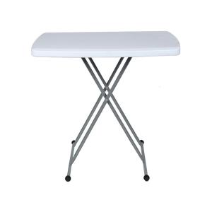 China Adjustable Height Small White Plastic Folding Table Small Welding Spot wholesale