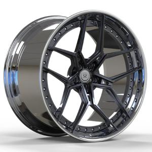 China Polished Gun Metal 20 Inches Audi RS6 One Piece Forged Wheels 5x112 wholesale