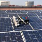 CE Certified Remote Controlled Cleaning Brush for 1100mm Wide Photovoltaic Farms