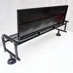 2070*650*1101mm Steel Patio Bench
