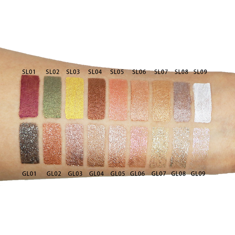 High Pigments Liquid Eyeshadow Sweatproof Glitter Shinny Liquid Eyeshadow
