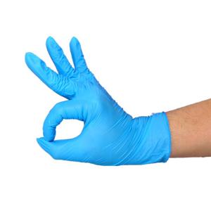 China 24cm AQL4.0 Rubber Disposable Latex Exam Gloves Enhanced Strength wholesale