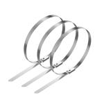 Self Locking Stainless Steel Ball Tie Straps For Telecom / Traffic Lights /