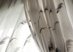 Country Style white window curtains , Embroidered modern bedroom curtains