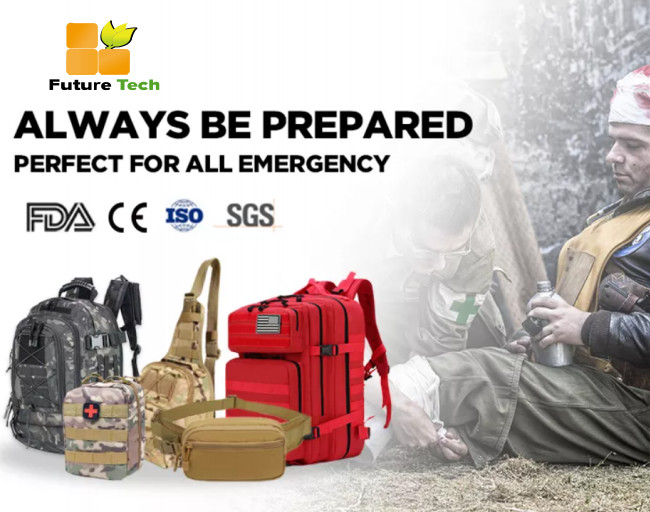 ISO13485 Emergency Oxford Cloth Backpack First Aid Kit Outdoor Camping Survival Kit